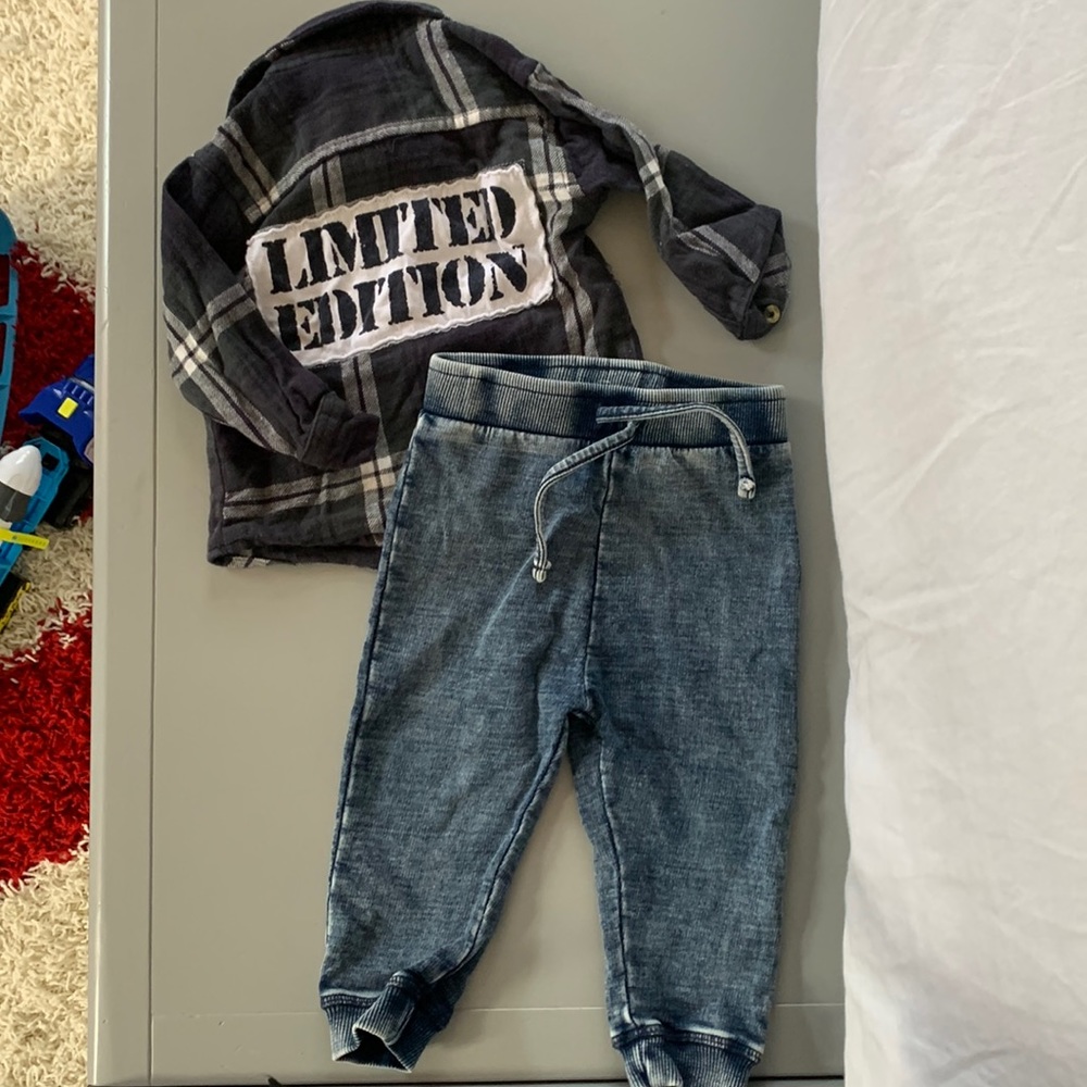 Mish Mish flannel set in size 12 months